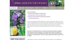 Desktop Screenshot of herbalmedicineforwomen.com